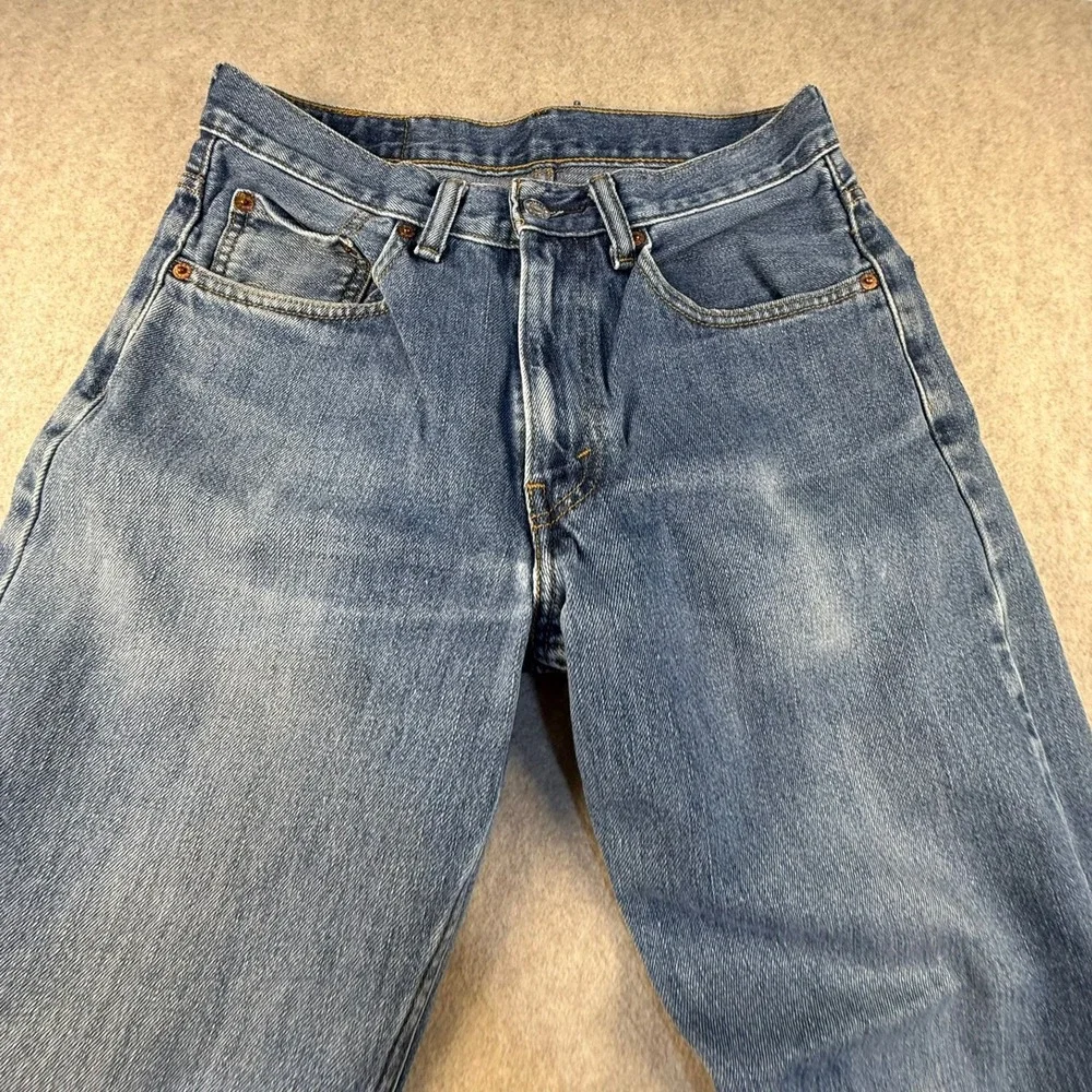 Levis 550 Relaxed Fit Tapered Leg Jeans Medium Wash Blue Denim Mens 31x34